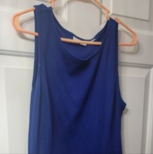 Casual Royal Blue and Black Dress